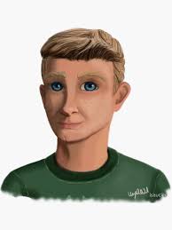 Alan Tracy Portrait Sticker