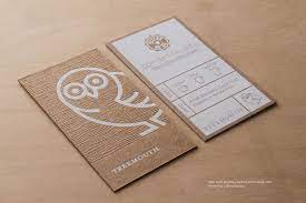 Create an effective look with black ink. Brown Kraft Business Cards