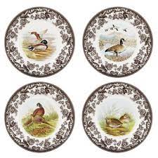 The spode woodland china pattern is a combination of 2 of spode's most popular designs: Spode Woodland 8 Inch Set Of 4 Salad Plates Birds Spode
