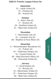 Liverpool scores, results and fixtures on bbc sport, including live football scores, goals and goal scorers. The Redmen Tv On Twitter Liverpool S Fixtures For The 2020 21 Season Up First Leeds Chelsea Arsenal Thoughts Plfixtures Pl