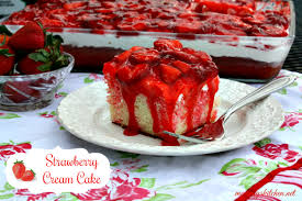 If you've been diagnosed with sweet tooth syndrome. Mommy S Kitchen Strawberry Cream Cake Spring Summer Berry Dessert