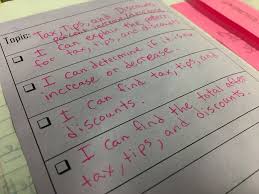Teaching About Tax Tip Discounts And Interest Is A Fun Real World Topic These I Can Statements Get Student Math Interactive Notebook Teacher Info Teaching
