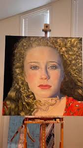 The father came to pick up this painting of his beautiful daughter.  #judithdickinsonart #contemporaryrealism #instaart #coloradoartist  #figurative #j#fineart#celebrationoffineart #portraitpainting #artcollector  #availableart #realism #figurativeartist ...