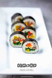 So i asked if she would make it one day. Kimbap Gimbap ê¹€ë°¥ Korean Sushi Rolls Oh My Food Recipes