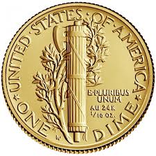 How much is a gold dime worth. Mercury Dime 2016 Centennial Gold Coin U S Mint