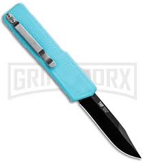 Lightning Nutnfancy Exclusive Powder Blue D A Otf Automatic Knife Discounted Grindworx