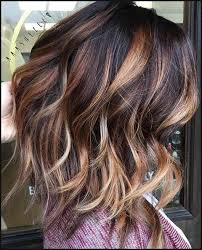 Hair Color Trends 2017 2018 Highlights Dark Brown With Caramel Lob Frisur Frisuren Balayage