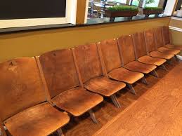 Chairs From The Old Alumni Gymnasium On The University Of Tennessee Campus Three Chairs Per Section And Salon Decor Home Improvement University Of Tennessee