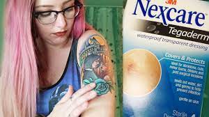 The needles go through the epidermis (the top layer) and into the dermis (the layer under the top) so this creates a wound. Step By Step Tegaderm Healing Tattoo Aftercare Healing Tattoo Tattoo Aftercare Tattoo Aftercare Tips
