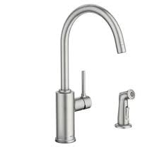 Moen kitchen sink faucets quick release system. Moen Sombra Single Handle Standard Kitchen Faucet With Side Sprayer In Spot Resist Stainless 87702srs The Home Depot Kitchen Faucet Faucet Kitchen Sink Faucets