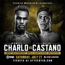 Castano card takes place this coming saturday, and the main bill of fights is set from 21:00 local time. Jermell Charlo Vs Brian Castano Att Center
