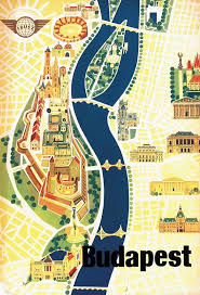 Budapest Jahr Ca 1955 Travel Posters Vintage Art Prints