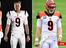 I got 2 sets of 2. Joe Burrow Cincinnati Bengals Reveal Slick New Uniforms No Longer Hideous