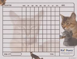 Behavior Charts Cats Theme Kid Pointz