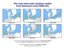 Juni byder 2021 på en stjerneskudssværm i august og en planetparade op til og en lang række rumsonder sendes afsted. Solformorkelse Wikipedia Den Frie Encyklopaedi