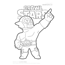 Brawl stars leent zich behalve als spel voor je smartphone en tablet ook goed als inspiratie voor een serie kleurplaten. Kleurplaat Brawl Stars El Primo Skins