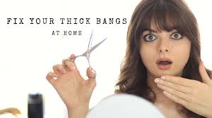 Instead of a traditional fringe that risks falling too. Cut Your Bangs Too Thick Here S How To Fix Them Youtube