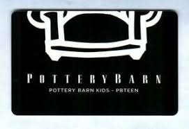 Maybe you would like to learn more about one of these? Pottery Barn White On Black 2015 Gift Card 0 Ebay