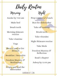Creating Daily Routines Healthy Morning Routine Routine Planner Daily Checklist