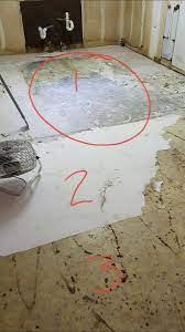 The linoleum floor is ripping apart and. Removing Linoleum Flooring