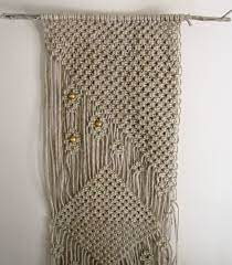 Natural Jute Macrame Wall Hanging Jute Wall Hanging Beaded Wall Hanging Woven Wall Hanging Vintage Style Wall Hanging Natural Fiber Macrame Wall Hanging Woven Wall Hanging Jute Macrame Wall Hanging