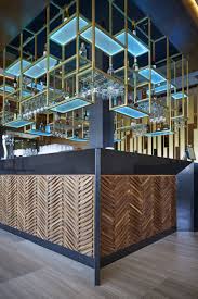 See more ideas about bar design, restaurant design, restaurant interior. Curva Chevron 3d Wood Wall Panels Bar Design Restaurant Luxury Bar Bar Counter Design