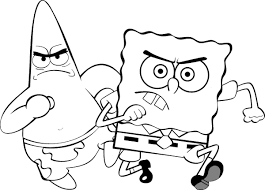 Krabs, sandy cheeks, sheldon j. Online Coloring Pages Spongebob Coloring Patrick And Spongebob Cartoons