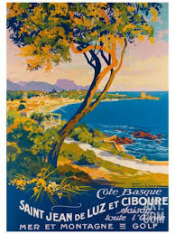 Saint Jean De Luz Giclee Print Julien Lacaze Art Com Travel Posters Vintage Travel Posters Poster