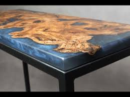 5 barres de métal (épaisseur de votre. Fabrication Table En Bois Et Resine Epoxy Youtube Fabrication Table Table Bois Bois