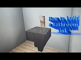 a bathroom sink in minecraft artcomcrea
