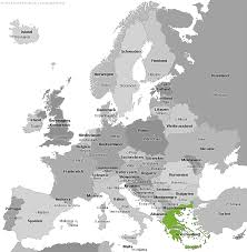 Bei der aufnahme in die eurozone im jahr 2000 meldete athen ein defizit von unter zwei prozent. Griechenland In Europa Griechenland Auf Der Europakarte