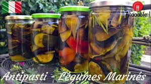 Antipasti Legumes Marines A L Italienne Youtube Antipasti Italien Antipasti Courgettes Marinees