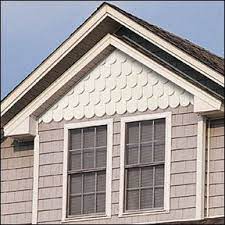 Common to most homes (and particularly to homes build more than 50 years ago) are two types of exterior wood coverings. Scalloped Siding Want To Do This To My House Shingle House House Siding House Exterior