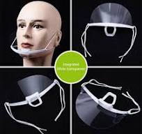 10Pcs/set Hygiene Safety Face Shield Plastic Visor Protective Anti-Fog  Anti-Splash Transparent Food Face Shield For Mouth Nose - AliExpress