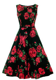The Famous Lady Vintage Audrey Hepburn Dress Features A Full 1950s Style Flared Vintage Red Dress 1950s Fashion Dresses Pretty Dresses