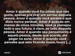 Amor E Quando Voce Faz Coisas Que Gabriel