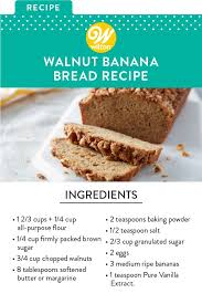 Banana Walnut Bread Recipe Recipe Banana Walnut Bread Baking Sweets Recipes