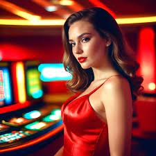 Beautiful model wearing a red dress Casino model | Premium AI-generated  image