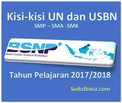 Bsnp merupakan lembaga mandiri, profesional, dan independen yang ditunjuk mengemban misi untuk. Kisi Kisi Usbn Dan Un Semua Mata Pelajaran Smp Sma Dan Smk Tahun Pelajaran 2017 2018 Sudut Baca