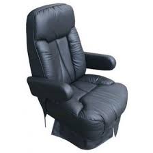 Qualitex Empress High Back Captain S Chair Rv Furniture Transitional Decor Leather Seat