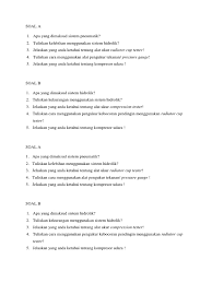 Contoh soal pilihan ganda tentang alat ukur pneumatik. Soal A B Alat Ukur Hidrolik Dan Pneumatik