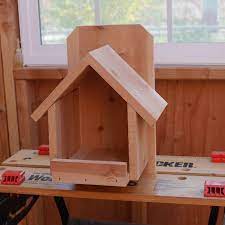 Free bird house plans bluebird, wren, purple martin, more. Cardinal Nesting Shelter Birdhouse Plans Construct101