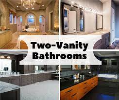 Contemporary glam master suite 5 photos. Two Vanity Bathrooms Practical Solution To A Shared Space