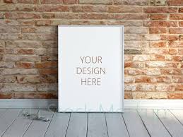 Brick Wall Background Frame Mockup Minimal Mockup Frame Etsy Frame Mockups Brick Wall Background Free Psd Mockups Templates