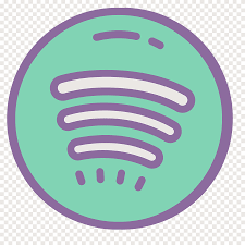 Since purple and green both share a common primary color of blue, there is a sense of continuity between the two hues. Spotify Logo Listen On Spotify Purple Logo Png Pngegg