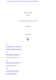 Disfruta de millones de revistas, libros, películas, canciones, juegos y aplicaciones de android recientes y mucho más estés donde estés y en cualquier dispositivo. Percy Jackson And The Lightning Thief Pages 1 50 Flip Pdf Download Fliphtml5