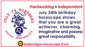 The sign aries begins on march 21 and ends on april 20. July 24 Zodiac Full Horoscope Birthday Personality Zsh