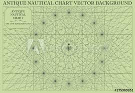 Antique Nautical Chart Map Vector Background Buy This