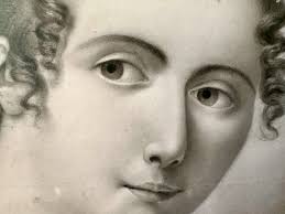 "elisa Roy, Portrait Of A Young Woman, Drawing"