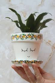 The Fauna Flower Pot Mother Nature Collection Etsy Small Flower Pots Painted Flower Pots Flower Pots